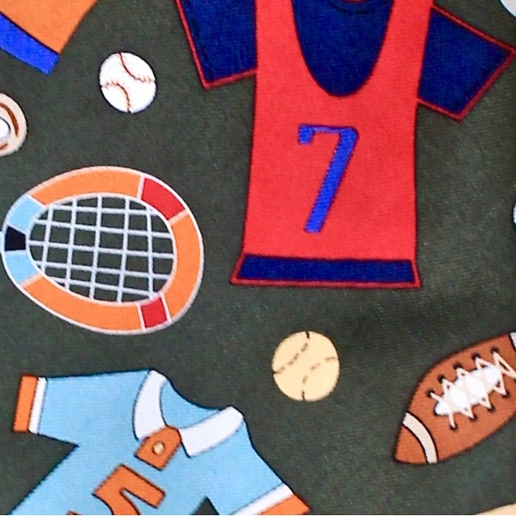 SAVE THE CHILDREN COLLECTION MENS TIE PLAY BALL SILK HAND MADE USA OLIVE SPORTS - Picture 5 of 7